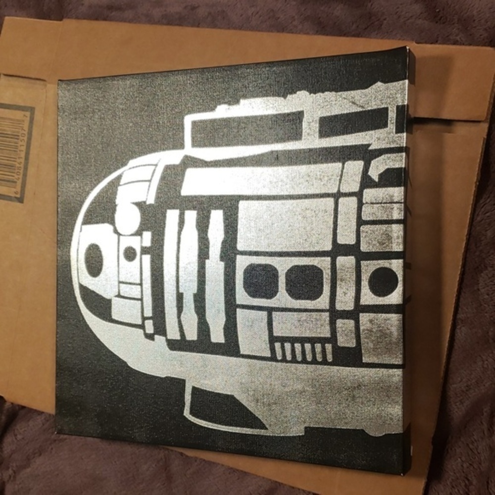 EUC- Star Wars Canvas‎ R2-D2 Print